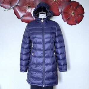 Michael Kors Women’s Petite Hooded Packable Down Puffer Coat Jacket